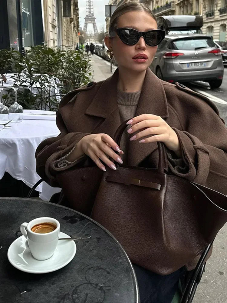 Women’s Short Double-Breasted Coat - Novela New York