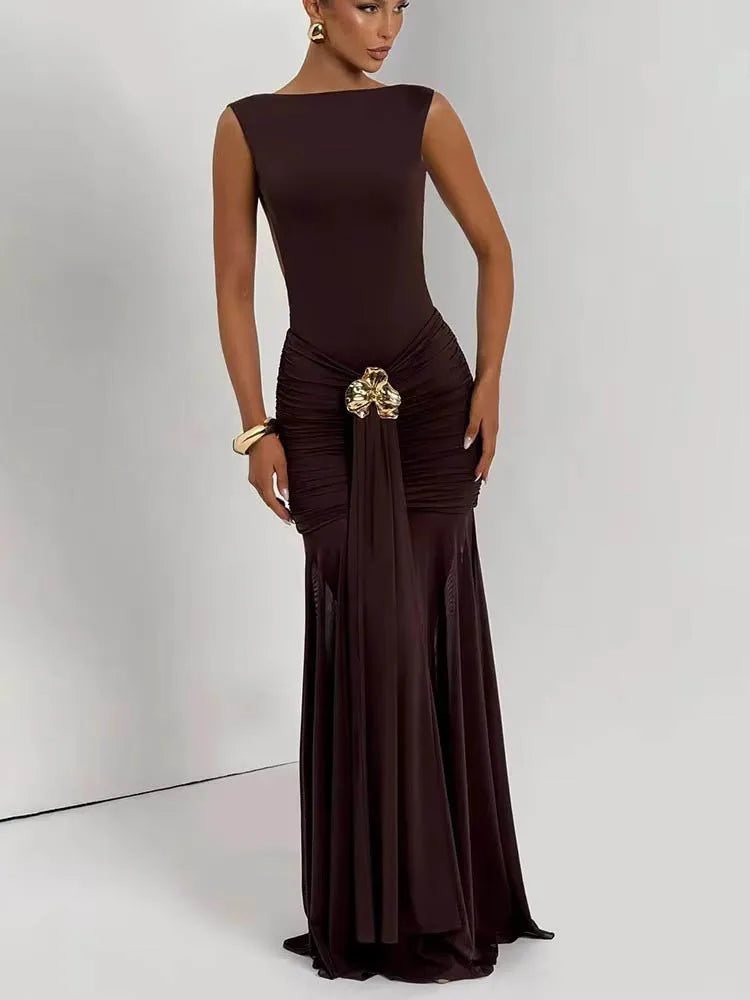 Selma | Sculpted Mermaid Gown - Novela New York