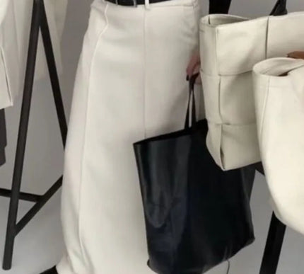 High-Waist H-Line Long Skirt - Novela New York