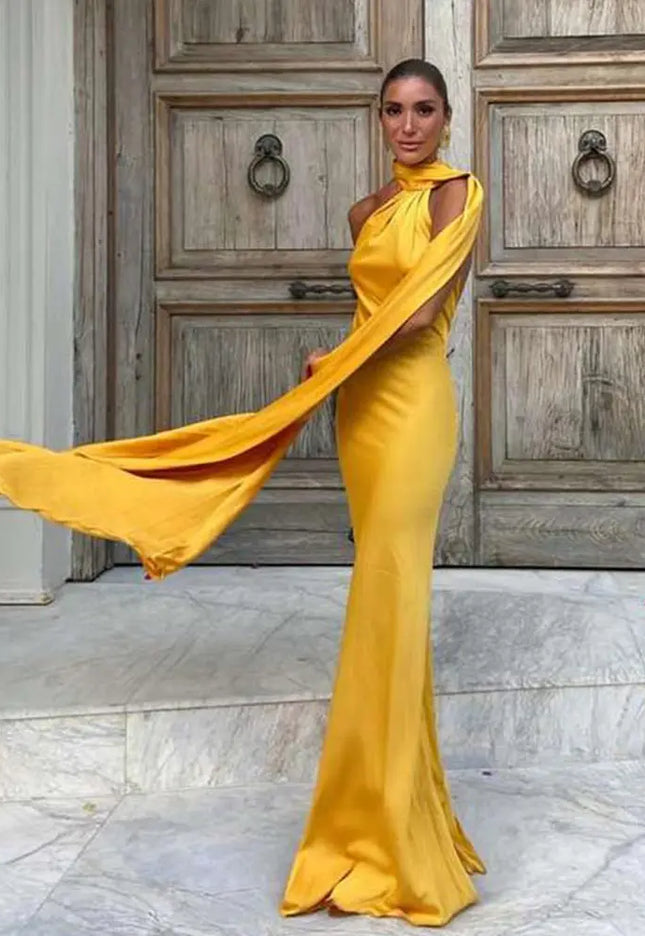 Amaya | Draped Dress & Solar Charisma - Novela New York