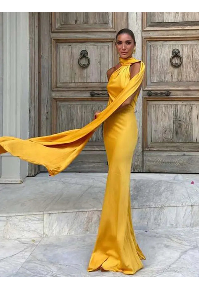 Amaya | Draped Dress & Solar Charisma - Novela New York