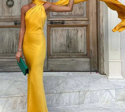 Amaya | Draped Dress & Solar Charisma - Novela New York