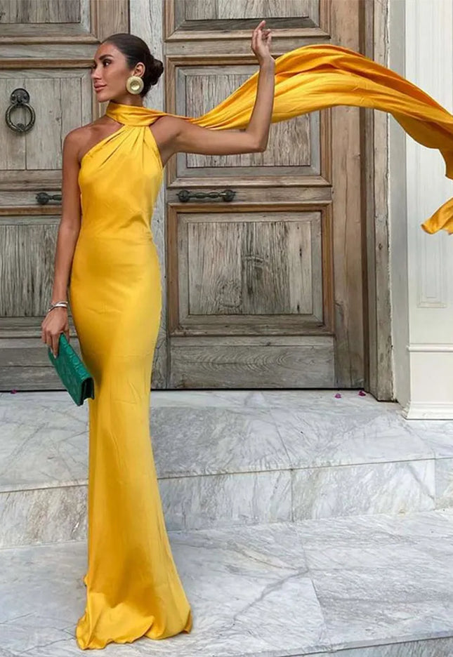 Amaya | Draped Dress & Solar Charisma - Novela New York