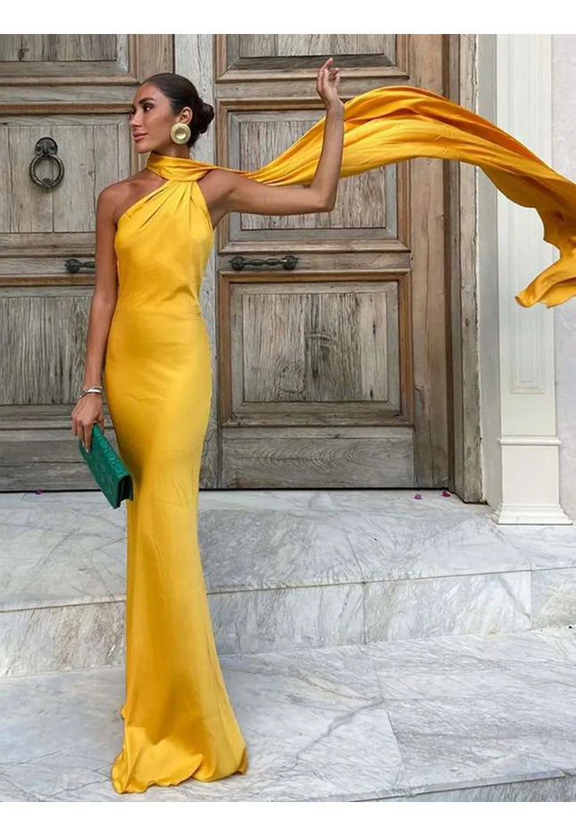 Amaya | Draped Dress & Solar Charisma - Novela New York