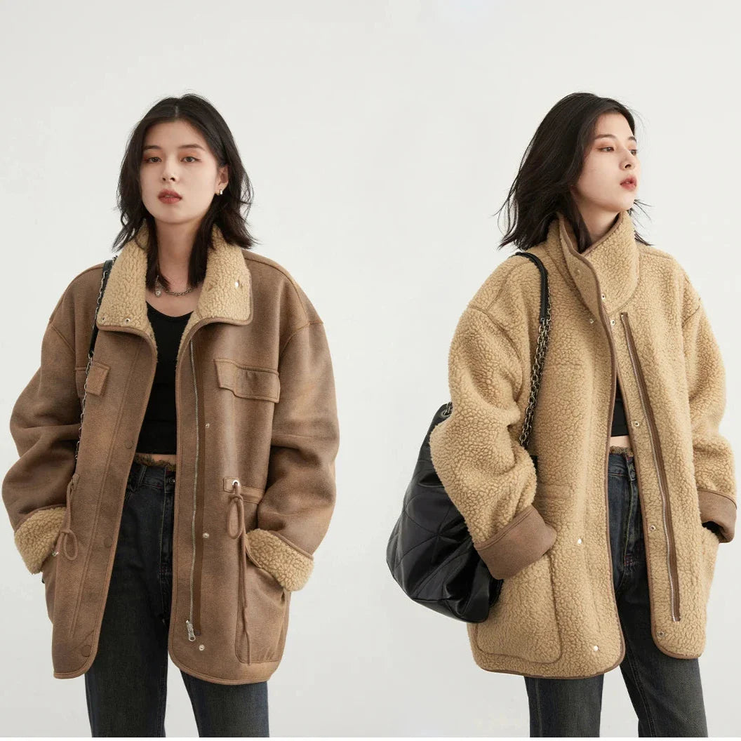 Women’s Reversible Suede-Look Jacket - Novela New York