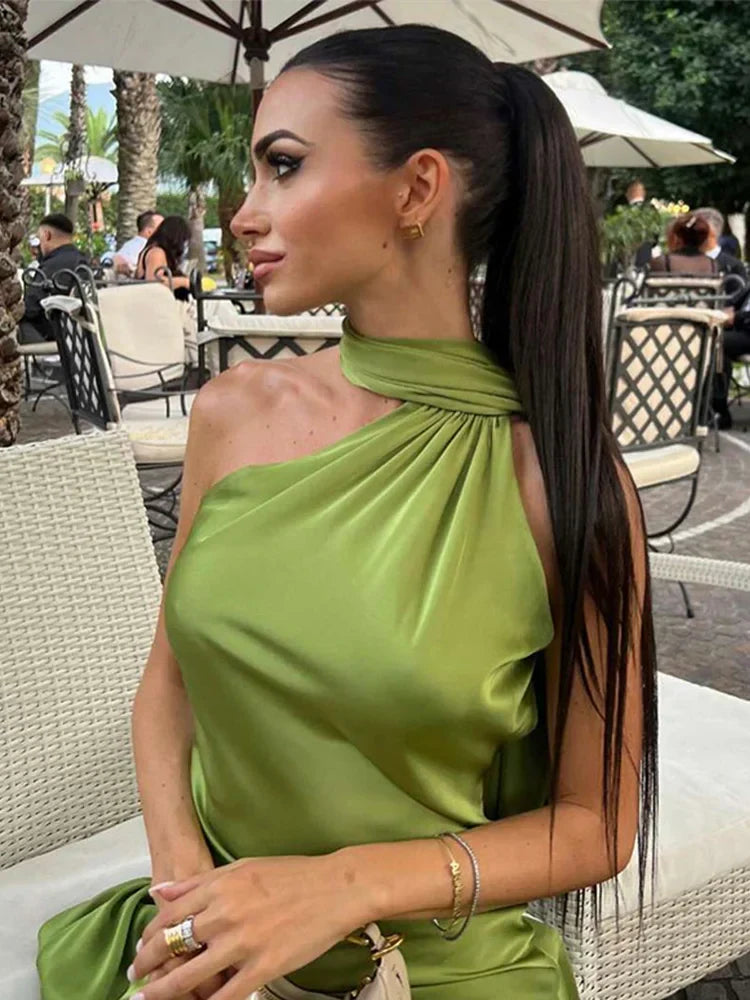 Amaya | Draped Dress & Solar Charisma - Novela New York