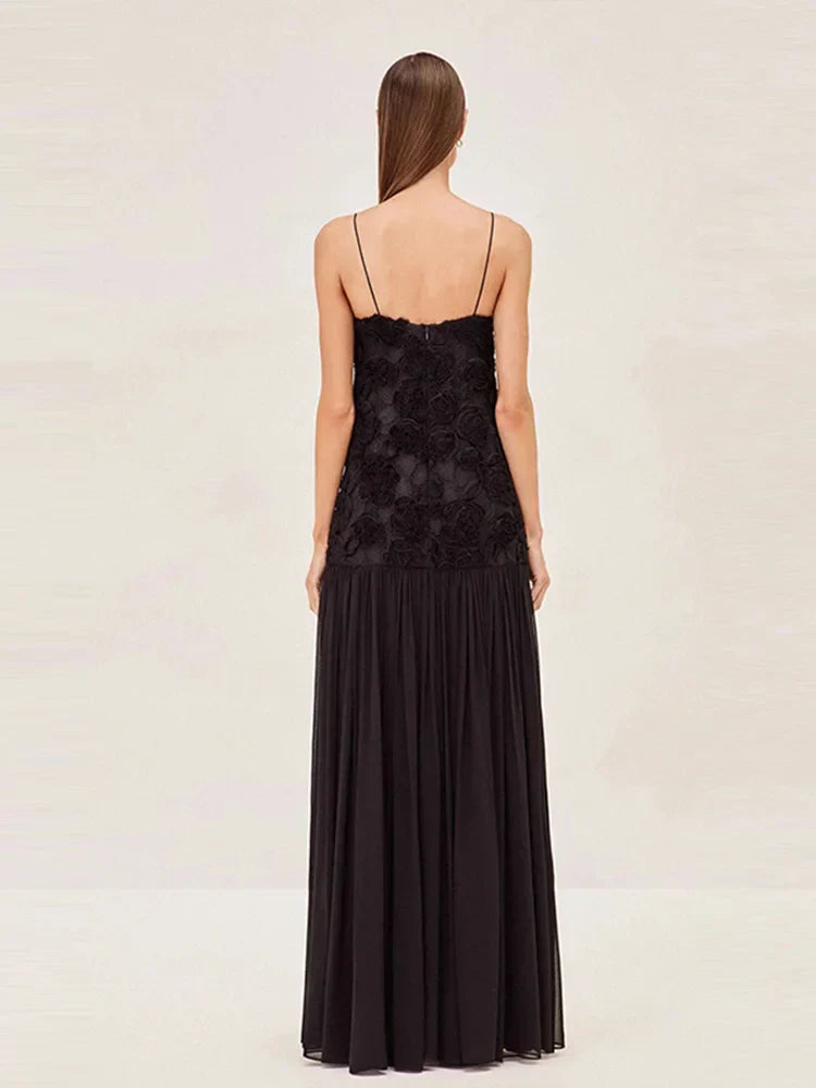 Liora | Black Dress & Floral Grace - Novela New York
