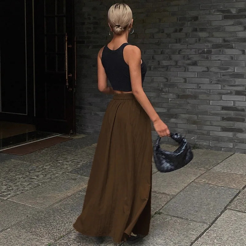 High-Waist Fishtail Mini Skirt - Novela New York
