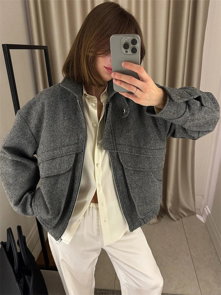 Women’s Cropped Zip Jacket - Novela New York