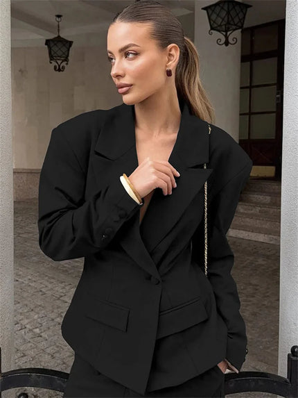 Women’s V-Neck Lace-Up Jacket - Novela New York