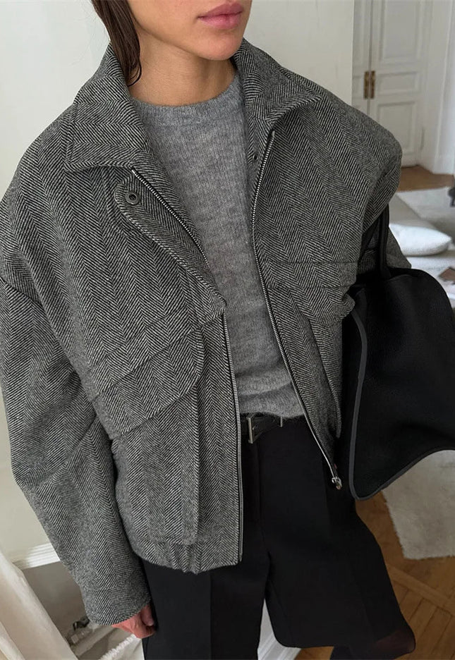 Women’s Cropped Zip Jacket - Novela New York