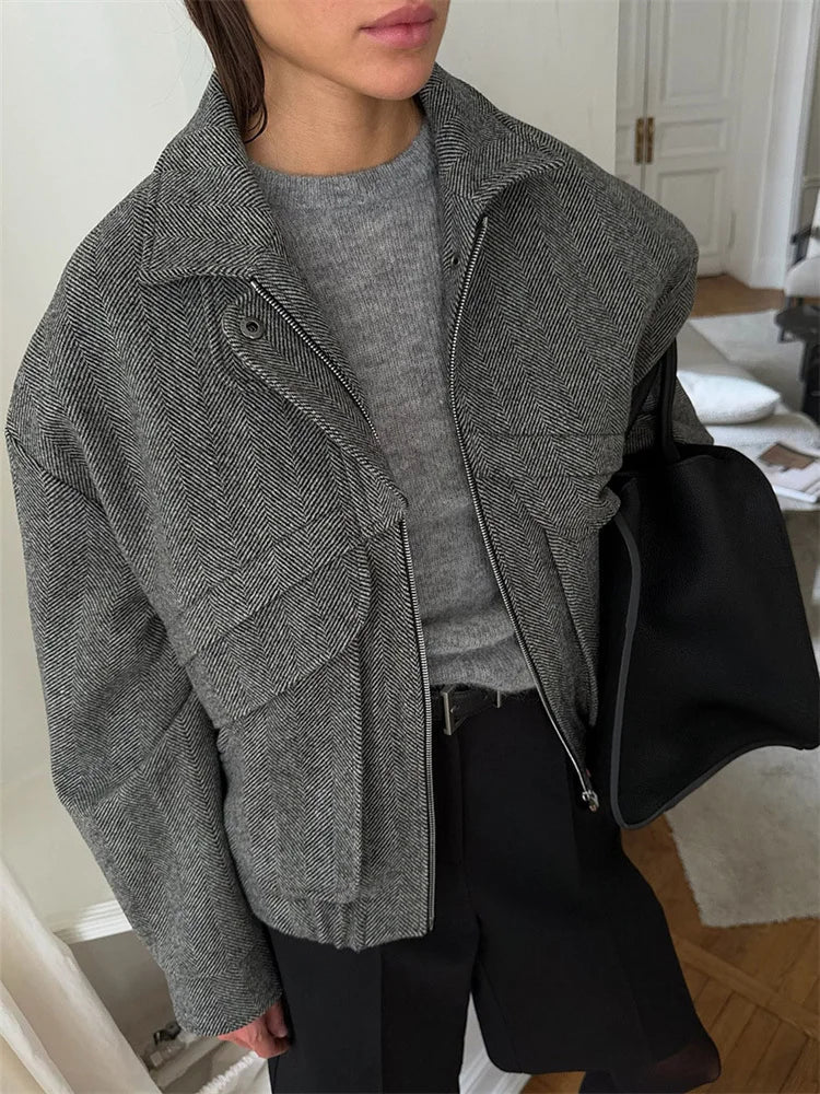 Women’s Cropped Zip Jacket - Novela New York