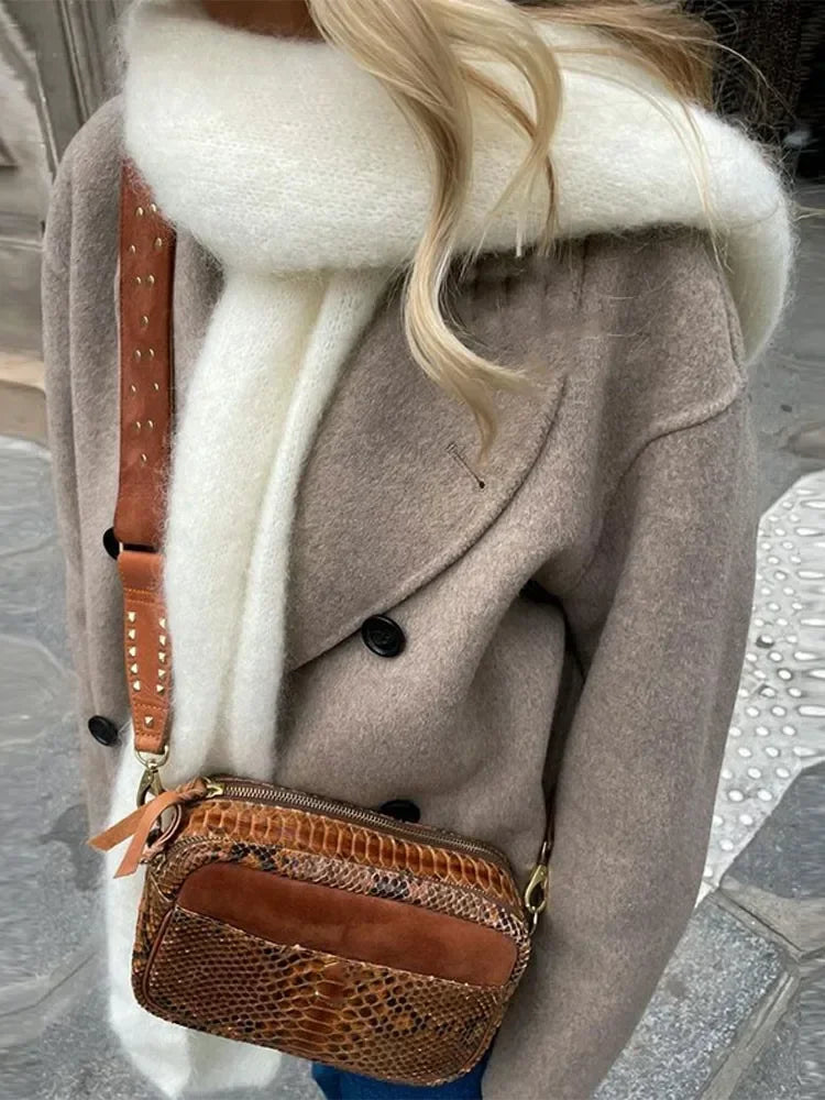 Women’s Double-Breasted Short Coat - Novela New York