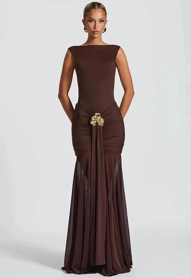 Selma | Sculpted Mermaid Gown - Novela New York