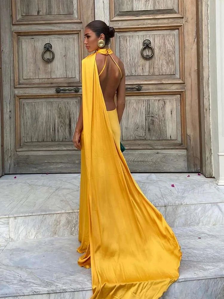 Amaya | Draped Dress & Solar Charisma - Novela New York