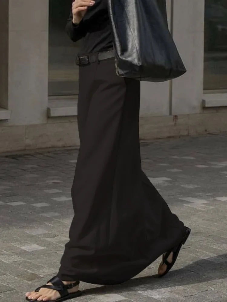 High-Waist H-Line Long Skirt - Novela New York