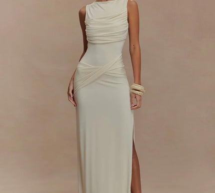Maeva | Draped Elegance Dress - Novela New York
