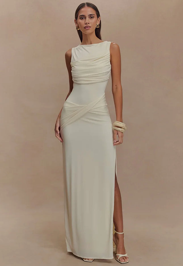 Maeva | Draped Elegance Dress - Novela New York