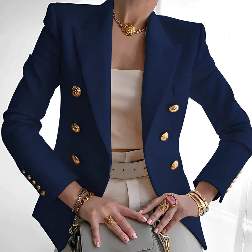 Asha | Elegant Buttoned Coat - Novela New York