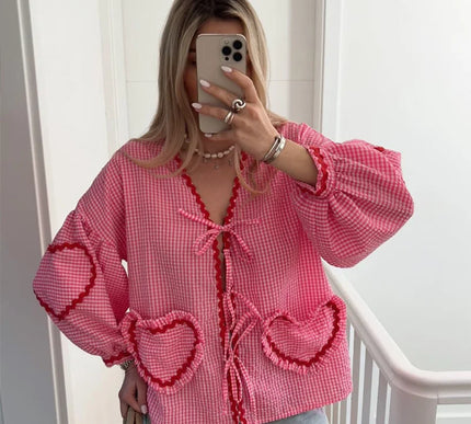 Mila™ | Heart Blouse - Novela New York