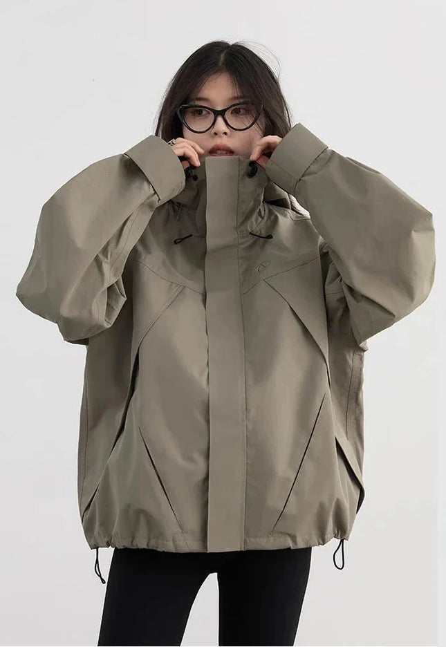 Women’s Hooded Short WindBreaker Jacket - Novela New York