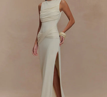 Maeva | Draped Elegance Dress - Novela New York