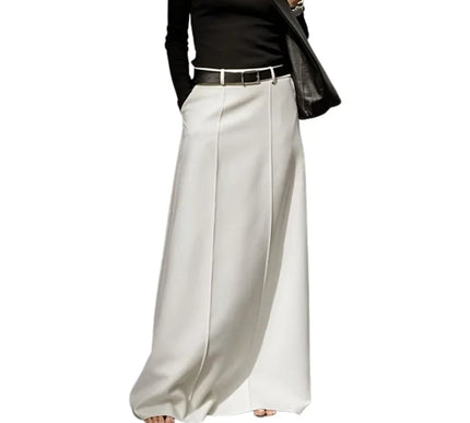 High-Waist H-Line Long Skirt - Novela New York
