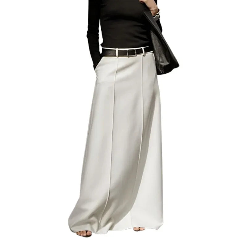 High-Waist H-Line Long Skirt - Novela New York