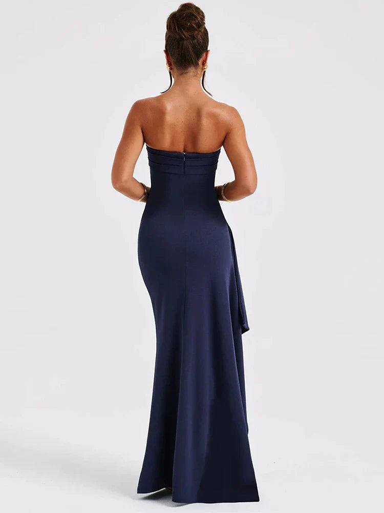 Naya | Strapless High Slit Maxi Dress - Novela New York