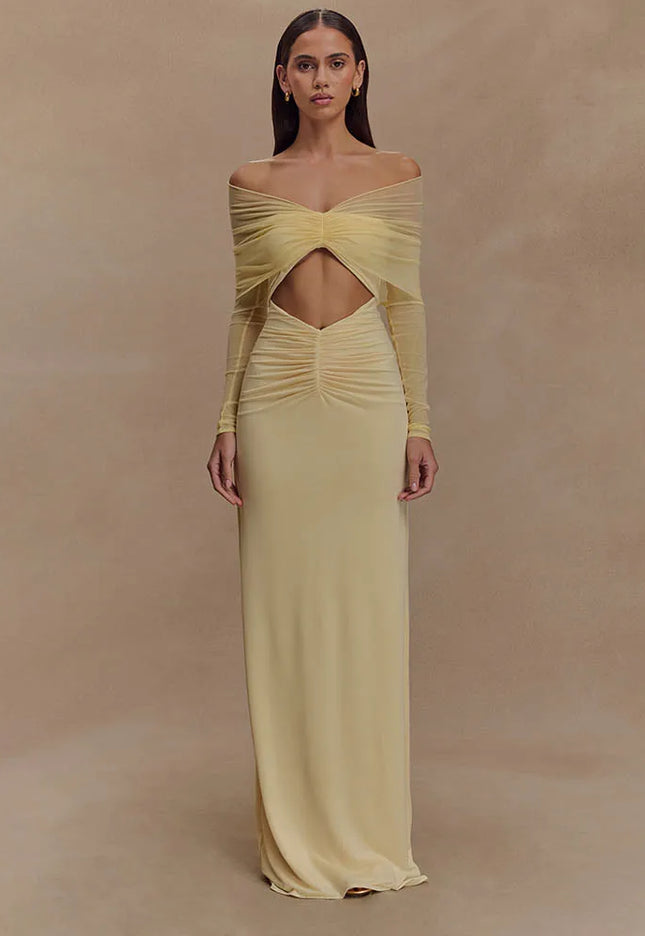 Aylin | Off-Shoulder Dress & Sculpting Detail - Novela New York