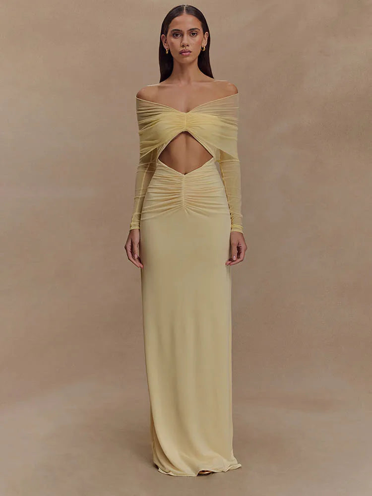 Aylin | Off-Shoulder Dress & Sculpting Detail - Novela New York