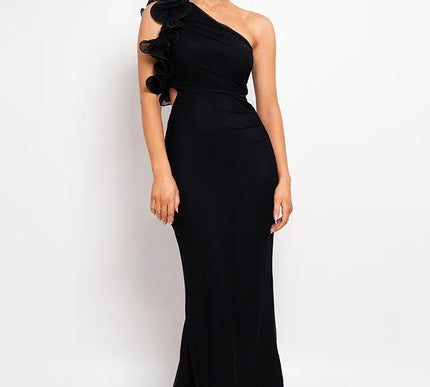 Liora | Asymmetrical Floral Dress & Sculpting Appeal - Novela New York