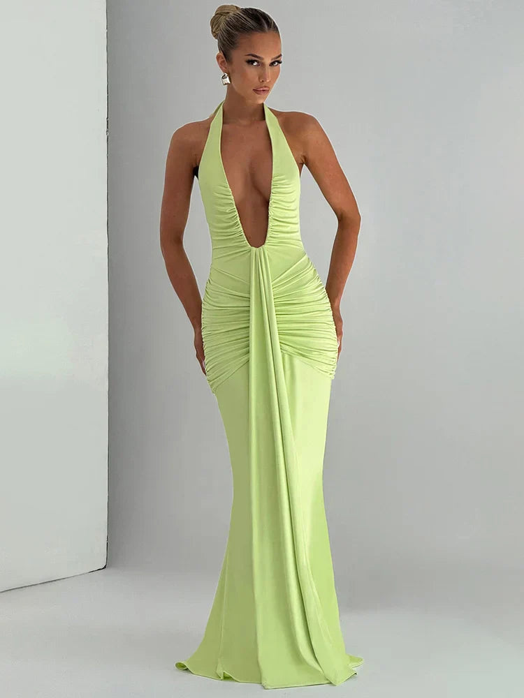 Riva | Deep V-Neck & Dazzling Drop - Novela New York