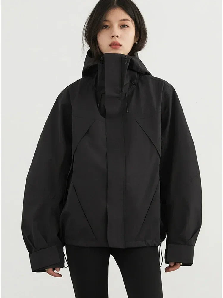 Women’s Hooded Short WindBreaker Jacket - Novela New York
