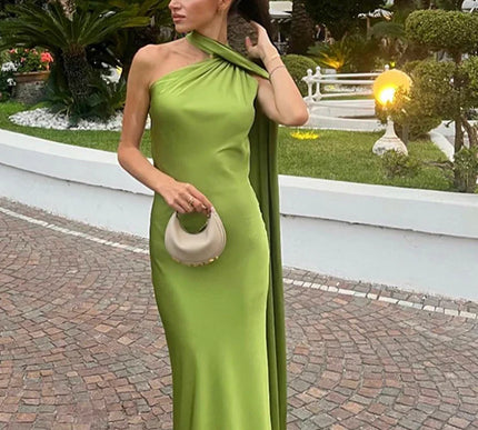 Amaya | Draped Dress & Solar Charisma - Novela New York