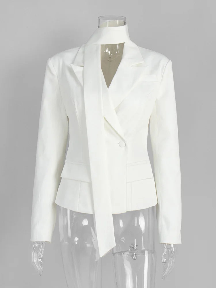 Women’s V-Neck Lace-Up Jacket - Novela New York