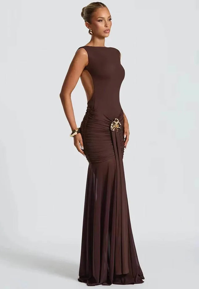 Selma | Sculpted Mermaid Gown - Novela New York