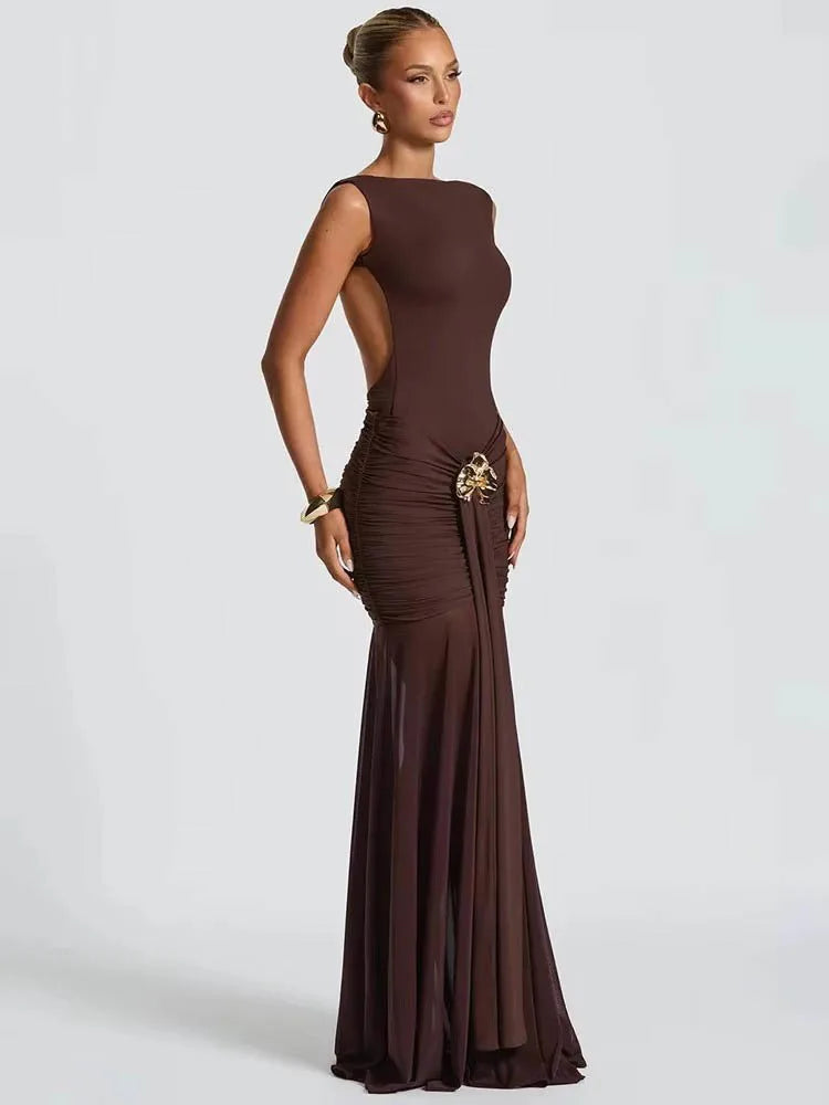 Selma | Sculpted Mermaid Gown - Novela New York