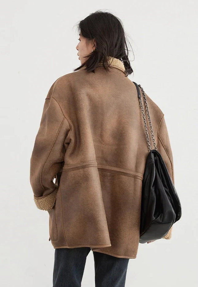 Women’s Reversible Suede-Look Jacket - Novela New York