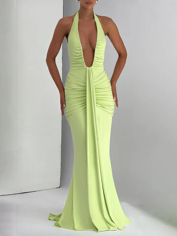 Riva | Deep V-Neck & Dazzling Drop - Novela New York