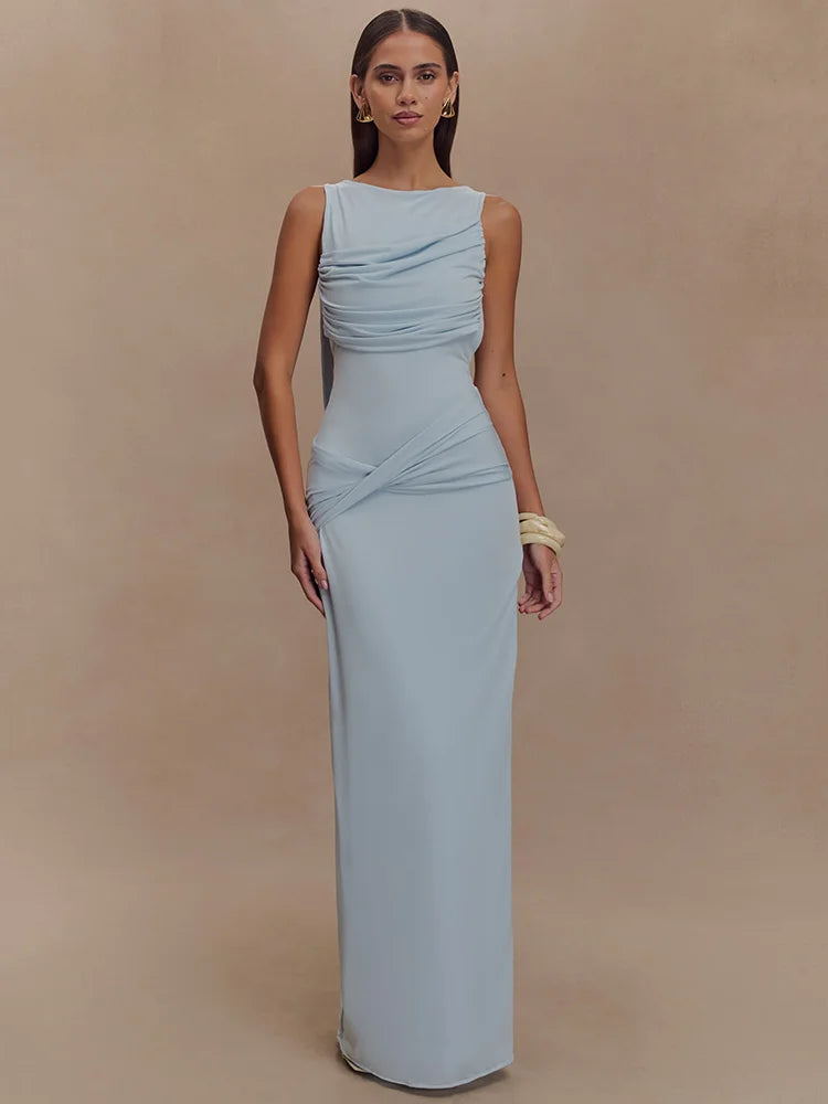 Maeva | Draped Elegance Dress - Novela New York
