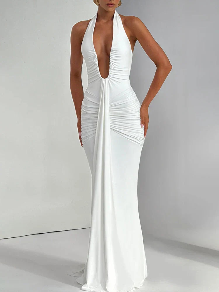 Riva | Deep V-Neck & Dazzling Drop - Novela New York