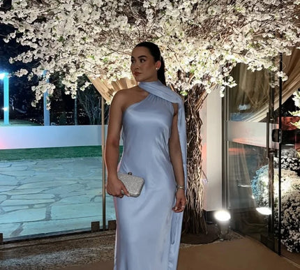 Amaya | Draped Dress & Solar Charisma - Novela New York