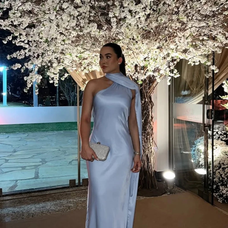 Amaya | Draped Dress & Solar Charisma - Novela New York