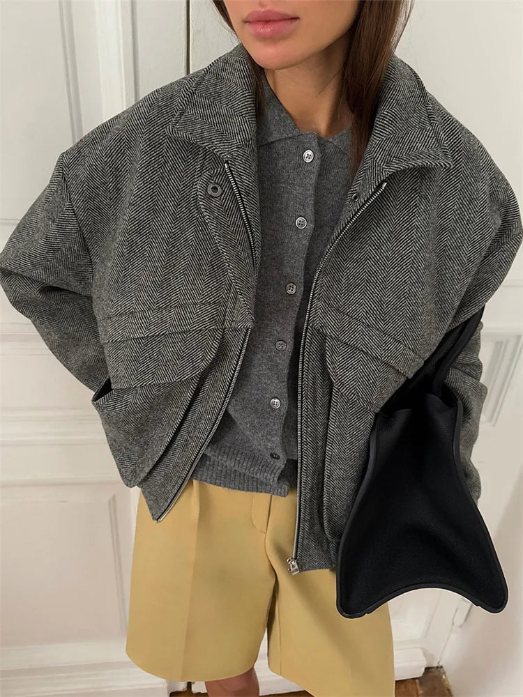 Women’s Cropped Zip Jacket - Novela New York