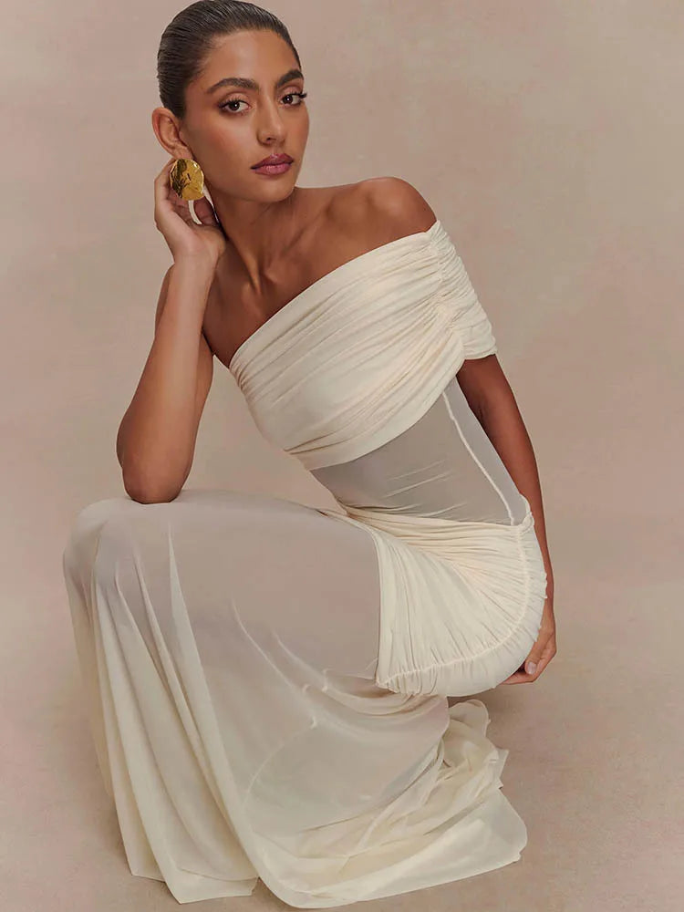 Soraya | Draped Dress & Pure Elegance - Novela New York