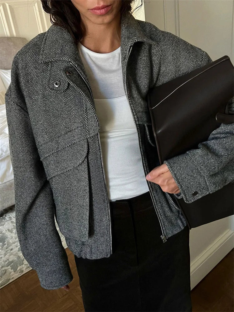 Women’s Cropped Zip Jacket - Novela New York