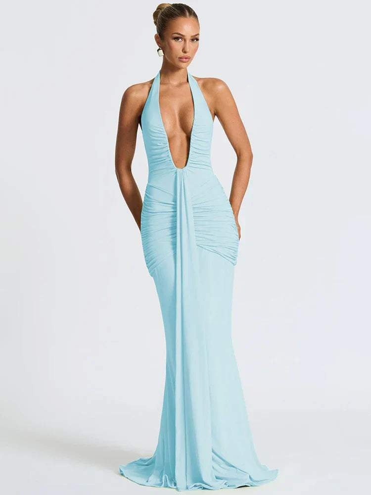 Riva | Deep V-Neck & Dazzling Drop - Novela New York