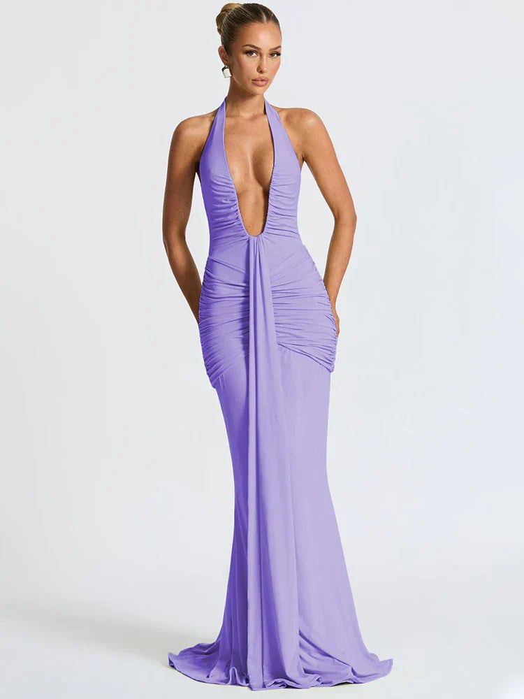 Riva | Deep V-Neck & Dazzling Drop - Novela New York