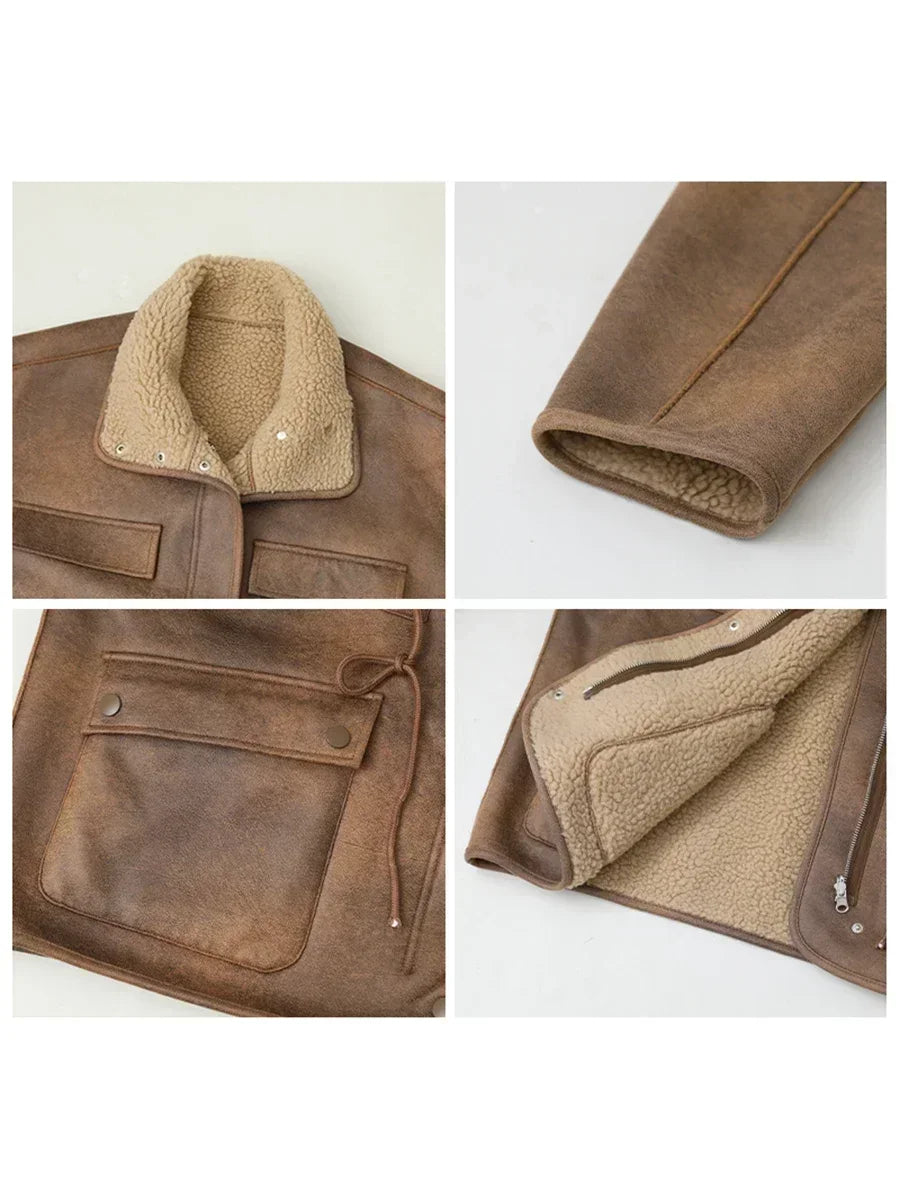 Women’s Reversible Suede-Look Jacket - Novela New York